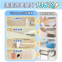 Load image into Gallery viewer, 日本Yohome|mini無線強吸多功能組合集塵袋便理洗拖吸塵機 PRO|港澳總代
